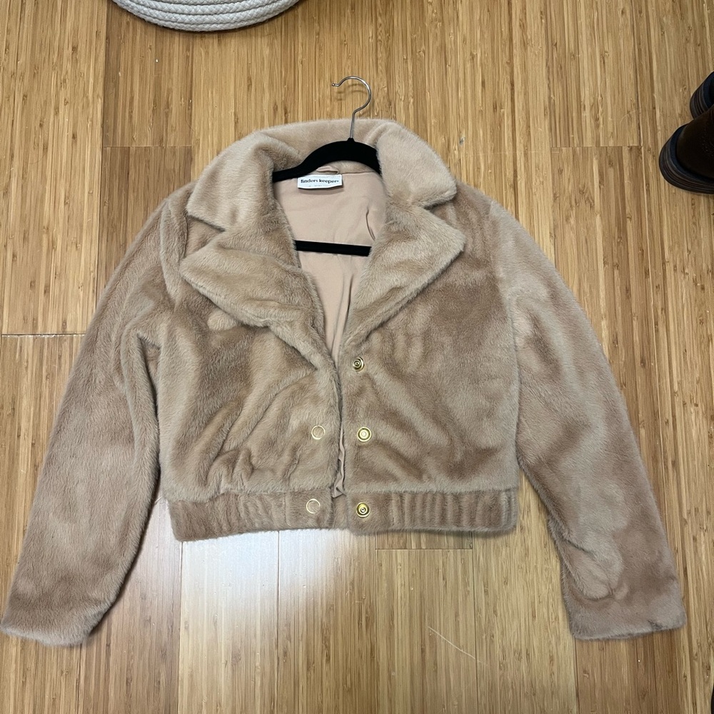 Finders Keepers Faux Fur Bomber Jacket